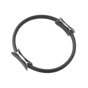 Imagem de UGPLM Anel de Pilates Círculo Coxa Equipamentos de Exercício Acessórios de Treino Anel de Fitness Feminino Círculo de Pilates para Músculos Abdominais e, Preto