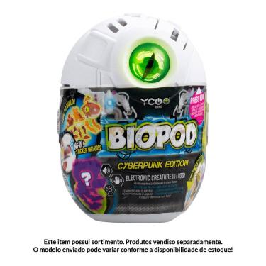 Imagem de Mini Figura Eletrônica Surpresa - Biopod Cyberpunk - Cápsula - Fun Divirta-se