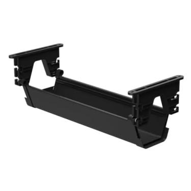 Imagem de Organizador de Fios e Cabos 55cm Suporte Ajustável para Mesa para Filtro de Linha Tomadas Ajustável Plástico ABS Passador Canaleta Discreto Para Home Office Setup Gamer Bagunça SUpra Supply (Preto)