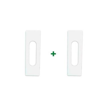 Imagem de Puxador retangular adesivo para armários, box, portas e janelas de cor