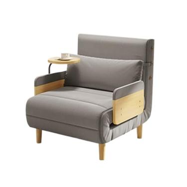 Imagem de Sofá-cama dobrável Sofá-cama dobrável, otomano multifuncional com encosto ajustável, cadeira conversível moderna, para casa, escritório, dormitório(Gray,80cm)