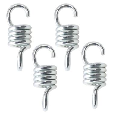 Imagem de SG Store 4 peças de mola giratória resistente para cadeira de rede, varanda, pátio, cadeira suspensa com suporte forte e fácil instalação, 34 x 95 mm