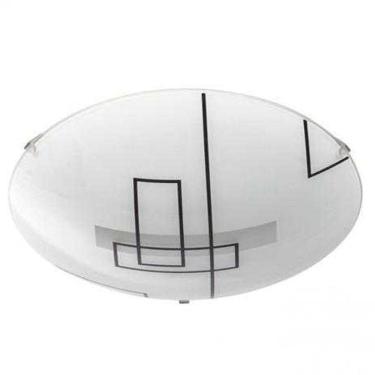 Imagem de Plafon Classic Turmalina Negra Red.30Cm Vidro P/02 Lampadas