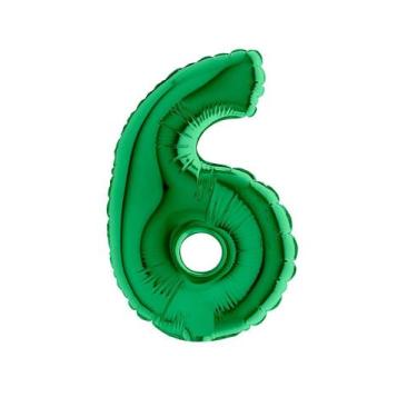 Imagem de Balões Número - Verde 35cm - Lp Balões, 6