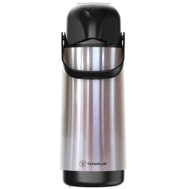 Imagem de Garrafa Térmica Café Quente Leite 1 Litro Aço Inox Termolar, 1L, Inox 