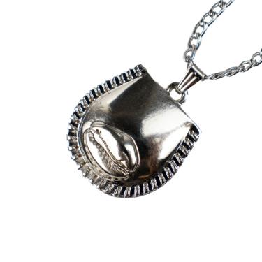 Imagem de Colar Corrente Pingente Búzios Metal 2,5 cm Niquelado