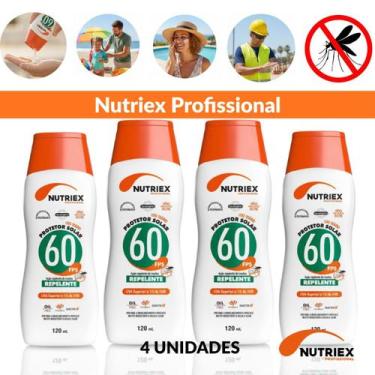 Imagem de Protetor Solar FPS60 Nutriex Repelente 4 Frascos