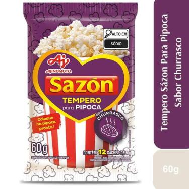 Imagem de Tempero em pó sazón pipoca sabor churrasco 60g - AJINOMOTO