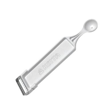 Imagem de Descascador E Boleador Frutas Legumes Cortador Branco 2 em 1 - Keita