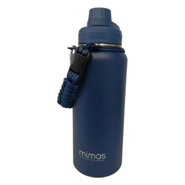 Imagem de Garrafa Térmica 1 Litro Alça Trançada Mkd Cores (Azul Escuro)