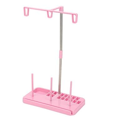 Imagem de Phefop Suporte de Linha de 3 Carretéis, Suporte de Plástico Durável Com Armazenamento de 15 Bobinas, Conveniente para Máquinas de Costura Doméstica e Bordado