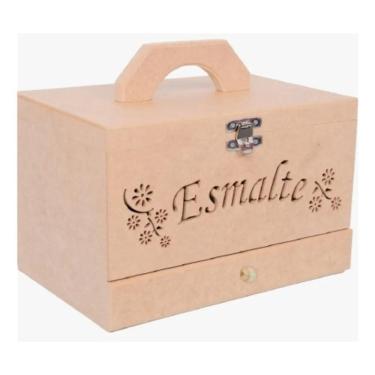 Imagem de 2X Maleta Caixa Expositor Porta Esmaltes Gaveta 36 Divisoria