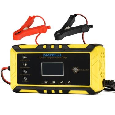 Imagem de Carregador bateria bivolt portatil 12v/24v auto 15ah-150ah