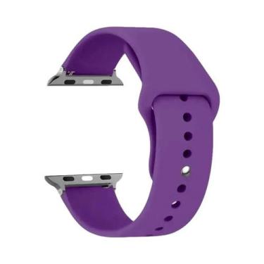 Imagem de Pulseira De Silicone Para Apple Watch 44mm 45mm 40mm 41mm 42-38mm, Bra