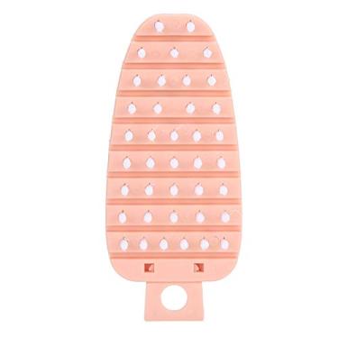 Imagem de Escova de vegetais em forma de cenoura, escova de limpeza de batata flexível, ferramenta de limpeza de frutas com orifício para vegetais, cozinha, utensílios de mesa, pias, chuveiros (rosácea)