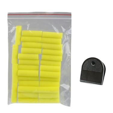 Imagem de FGDTREE Escova de esponja cilíndrica adequada para raquete de tênis de mesa à base de água, conjunto de limpeza de esponja inorgânica