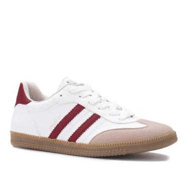 Imagem de Tenis Feminino Sua Cia Casual Street Ana Castela Tendencia Branco/vermelho 039