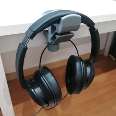 Imagem de Suporte Fone Ouvido REGULAVEL UNIVERSAL Mesa Headset Gamer com e sem f