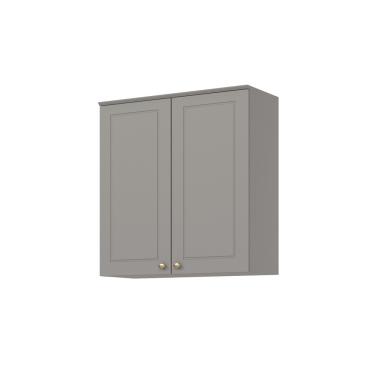 Imagem de Armário Aéreo 2 Portas 80cm em MDF Americana C356 Henn - Cinza