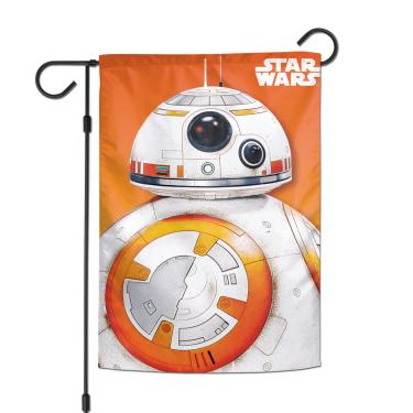Imagem de WinCraft Bandeiras de jardim 2 lados 31,8 cm x 45,7 cm Nova trilogia Star Wars EP7 BB-8