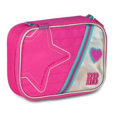 Imagem de Estojo Box Rebecca Bonbon Holográfico Organizador Espaçoso Produto Oficial RB (Rosa)