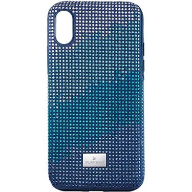 Imagem de SWAROVSKI Capa para smartphone Crystalgram com para-choque, iPhone X/XS, azul