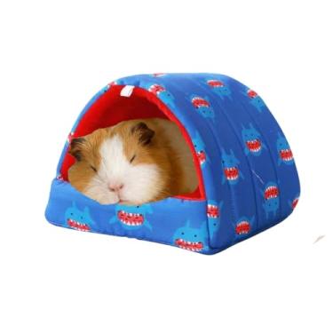 Imagem de Esconderijo de animais pequenos, cama de porquinho-da-índia, lavável, acessórios de gaiola para animais de estimação, para camundongos, chinchilas, hamsters, ouriços, furões, dragões e ratos barbudos