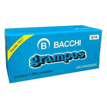 Imagem de Grampo para Grampeador 9/14 Galvanizados 5000 Unidades - Bacchi