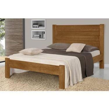 Imagem de Cama De Casal Madeira Maciça Lara Castanho