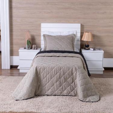 Imagem de Cobre Leito Solteiro Hipercal 400 Fios Bordado com Porta Travesseiro 0