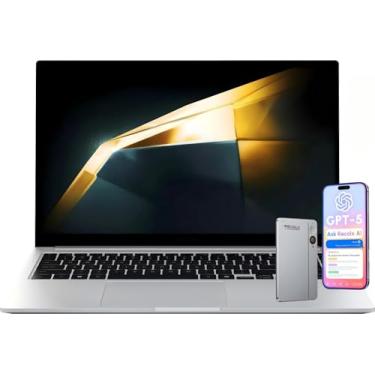 Imagem de Samsung Galaxy Book4 Computador portátil empresarial, ecrã FHD de 15,6 polegadas, Intel 10-Core 7-150U (Beats i7-1335U), 16 GB de RAM, 512 GB SSD, Copilot AI, leitor de impressões digitais