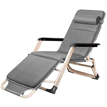 Imagem de ARKORDER Cadeira reclinável reclinável, cadeiras relaxantes, espreguiçadeiras, jardim, escritório, com almofada de algodão