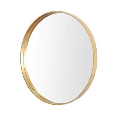 Imagem de Espelho de parede espelho de arte de ferro maquiagem espelho de mesa de molho doméstico espelho de lavagem redonda espelho de banheiro barbearia espelho de barbeiro loja de roupas espelho decorativo