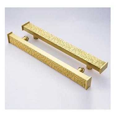 Imagem de Maçaneta de porta deslizante de liga de alumínio, maçaneta de porta deslizante dupla face é adequada para porta de madeira/porta de vidro, 1 peça (cor: estilo 2, tamanho: 150 cm/59,4 polegadas)