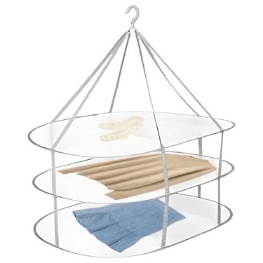 Imagem de Escorredor de suéter – Rack plano dobrável para roupas, secador de tela grande, cabide seco portátil para meias, suéter, roupas, brinquedos, roupas, casa, apartamento