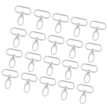 Imagem de Generic 20 Pçs Liga de Zinco Chaveiro Ganchos Clipes Giratórios de Alta Resistência Chaves de Suspensão Multiuso (32mm)