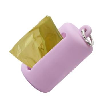 Imagem de Dispensador de saco de cocô de cachorro - Suporte reutilizável de rolos de saco de lixo com trava - Porta-penico portátil para filhotes, recipiente de armazenamento para caminhadas ao ar livre