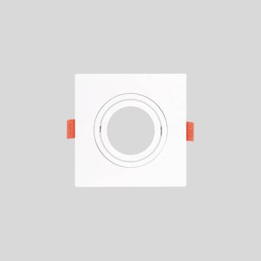 Imagem de Spot de Embutir Quadrado Branco AR70 GU10 Direcionável Plano 13cm