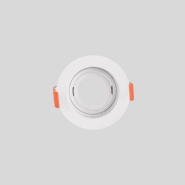 Imagem de Spot de Embutir Redondo Branco Par30 E27 Direcionável Recuado 17cm