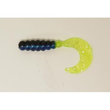 Imagem de Big Bite Baits FG205 Fat Grub Preto/Azul/Prata Chartreuse, 5 cm