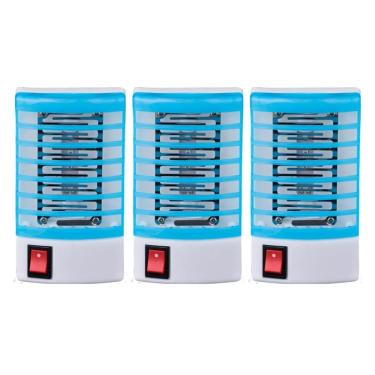 Imagem de Repelente Eletrônico Mata Mosquito Lâmpada Led Armadilha Para Insetos Silenciosa (Kit 3)