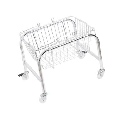 Imagem de Fenteer Carrinho de armazenamento com rodas, carrinho utilitário com rodinhas, unidade de prateleira móvel, organizador de banheiro, carrinho organizador para, Roda Pu