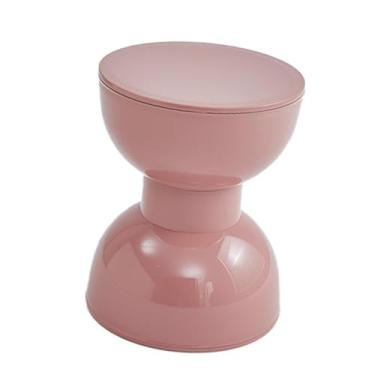 Imagem de WeiLaiKeQi Mesa lateral pequena para móveis internos, trocador de sapatos, mesa de centro minimalista e suave para sofá, cadeira e porta, Rosa