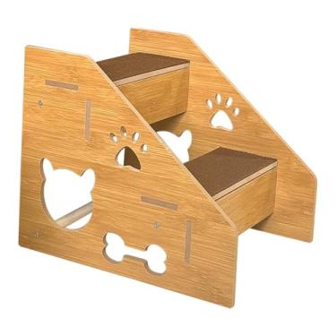 Imagem de Bothyi Escada para cães e animais de estimação, acessórios para animais de estimação, escada para filhotes, para gatos idosos, casinha para gatos, sofá ou, 2 Camadas
