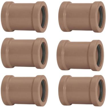 Imagem de Luva De Correr 32Mm Pvc Encanamento Conexão Kit 06 Un