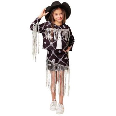 Imagem de Fantasia Boiadeira Infantil Cowgirl Rosa Country com Chapéu - Fantasia