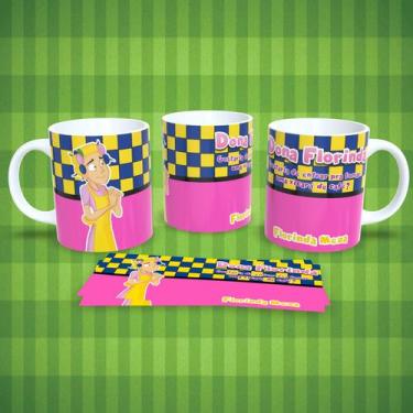 Imagem de Caneca de Porcelana 325ml Personalizada Decorada Turma do Chaves Dona 