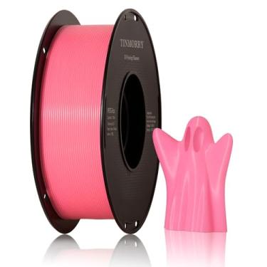 Imagem de Filamento PETG 1,75 mm, filamento TINMORRY PETG material de impressão 3D, compatível com impressoras 3D Bambu FDM, 1 kg 1 carretel, vermelho rosa brilhante