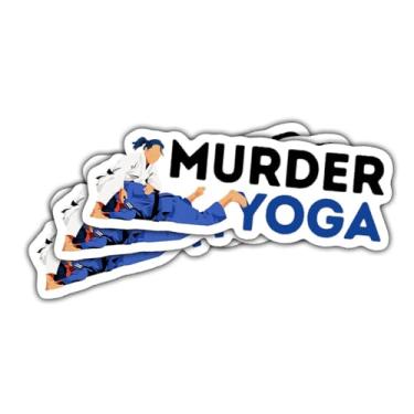 Imagem de 3 adesivos de judô para ioga e assassinato, decalque de vinil engraçado de artes marciais para judoca, adolescentes, adultos, laptop, garrafa de água, carro, álbum de recortes, diário, caderno, bolsa