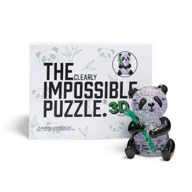 Imagem de The Clearly Impossible Puzzle 100, 200, 500, 1000 Pieces Hard Puzzle for Adults Cool Difficult Clear Brain Teaser - Difficult Funny for Adults (Panda 3D Edition)